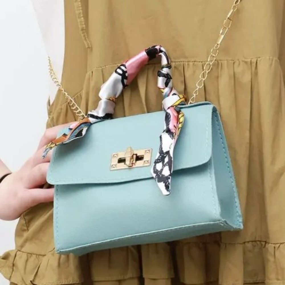 NWT Cute Aqua Mini Purse Cross Shoulder Bag Purse - Picture 2 of 2